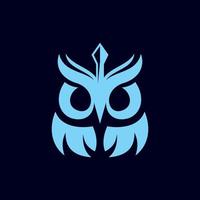 Animal cute owl arrow modern logo vector