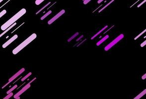 Dark Purple vector texture with colorful lines.