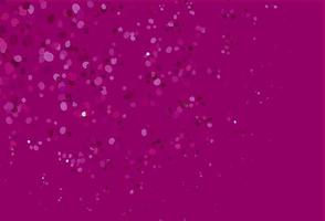 Fondo de vector púrpura claro con formas de burbujas.