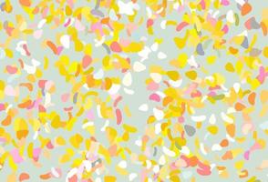 Light pink, yellow vector texture with random forms.