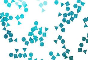 Light BLUE vector texture in poly style with circles, cubes.