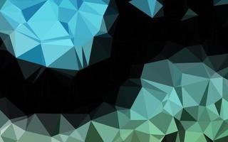 Light BLUE vector shining triangular background.