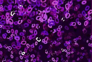 Dark Purple vector template with circles.