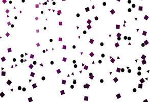 Light Purple vector background with triangles, circles, cubes.