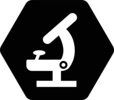 Biology, science, research, education, learning icon. Black vector design.