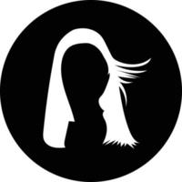 Female, fiber, hair icon design vector