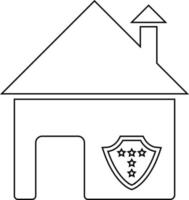 casa, hogar símbolos, proteccion icono diseño vector