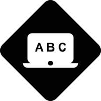 alfabeto, carta, letras icono diseño vector