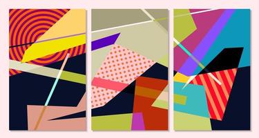 Vector colorful geometric abstract background for summer banner