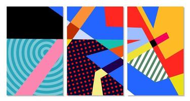 Vector colorful geometric abstract background for summer banner