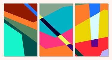 Vector colorful geometric abstract background for summer banner