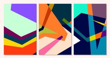 Vector colorful geometric abstract background for summer banner