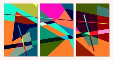 Vector colorful geometric abstract background for summer banner