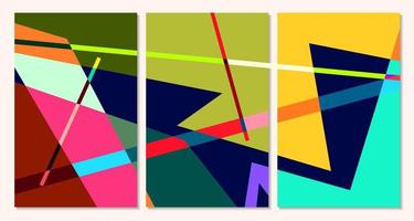 Vector colorful geometric abstract background for summer banner