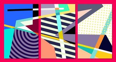 Vector colorful geometric abstract background for summer banner