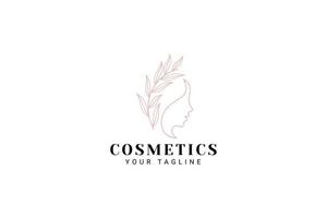 cosmetics logo vector icon illustration