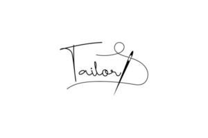 tailor logo vector icon illustration