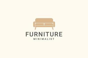 furniture minimalist logo vector icon illustration