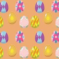 Easter eggs seamless pattern background Vector illustration