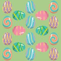 Easter eggs seamless pattern background Vector illustration