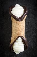 Traditional Italian desert cannoli photo