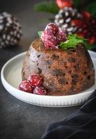 Xmas pudding cake photo