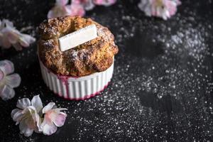 Homemade sweet souffle photo