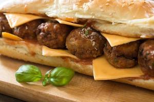 Meatballs in the sandwich photo