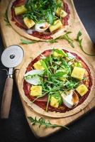 Tasty ananas pizza photo