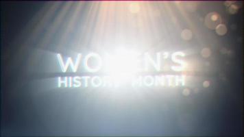 mulher história mês ouro texto cinematográfico título abstrato fundo video