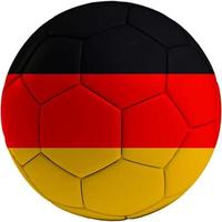 Football ball with German flag photo