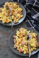 Sausage and cornbread photo