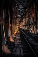 Old train bridge photo