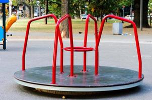 Child playground in the park photo