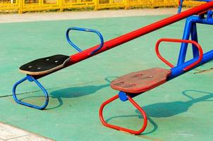 Child playground in the park photo