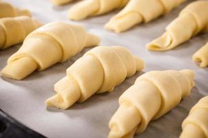 Baked utter croissants photo