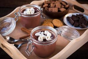 Sweet dessert panna cotta photo