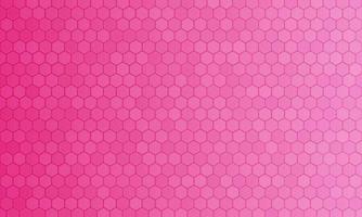 Geometric pink abstract background with hexagons. vector