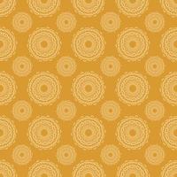 Seamless ginger, orange damask pattern. vector