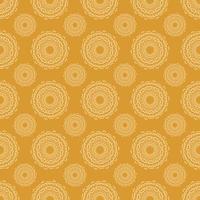 Seamless ginger, orange damask pattern. vector