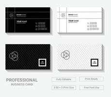 Modern Business Card Template Design for your Company vector