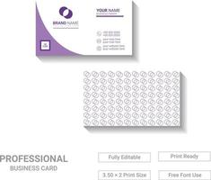 Modern Business Card Template Design for your Company vector