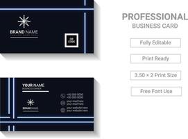 Modern Business Card Template Design for your Company vector