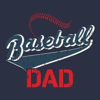 baseball funny gift for father's day vector