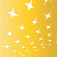 Yellow Vector Background With Glowing Stars