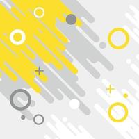 Vector Background With Abstract Yellow And Grey Shapes