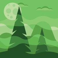 Night In The Forest, Vector Graphics