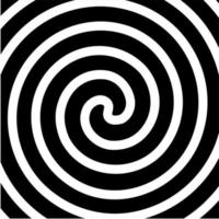 White Swirl Line On Black Background vector