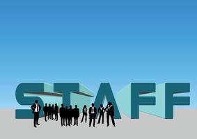 Staff Image, Isolated Background. vector