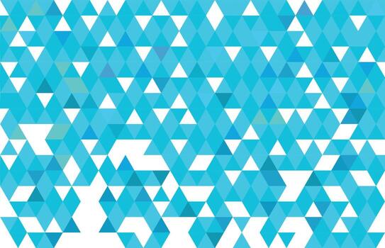 White Background With Blue Triangular Pattern vector